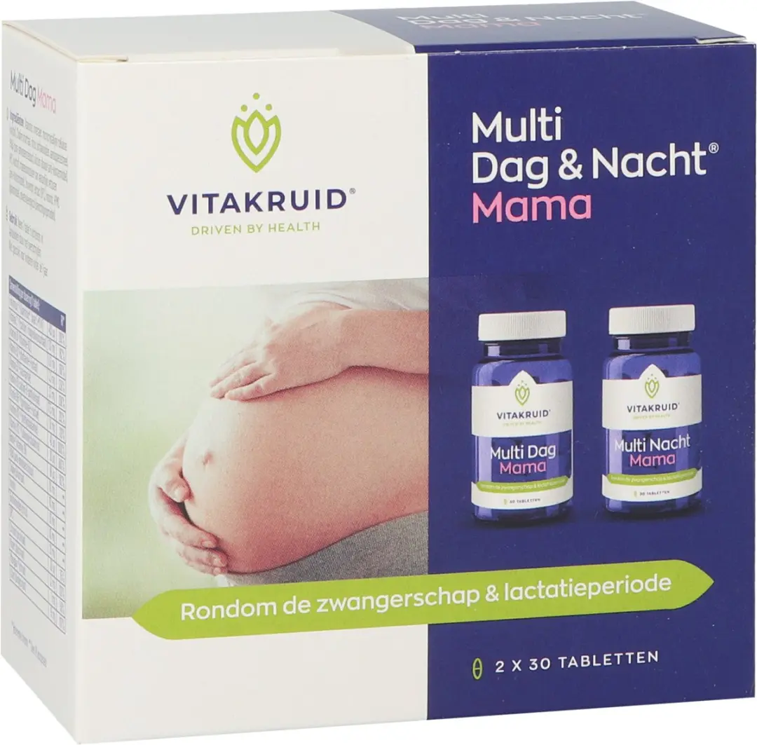 Vitakruid Multi Mama Dag & Nacht Voedingssuplement 60 Stuks