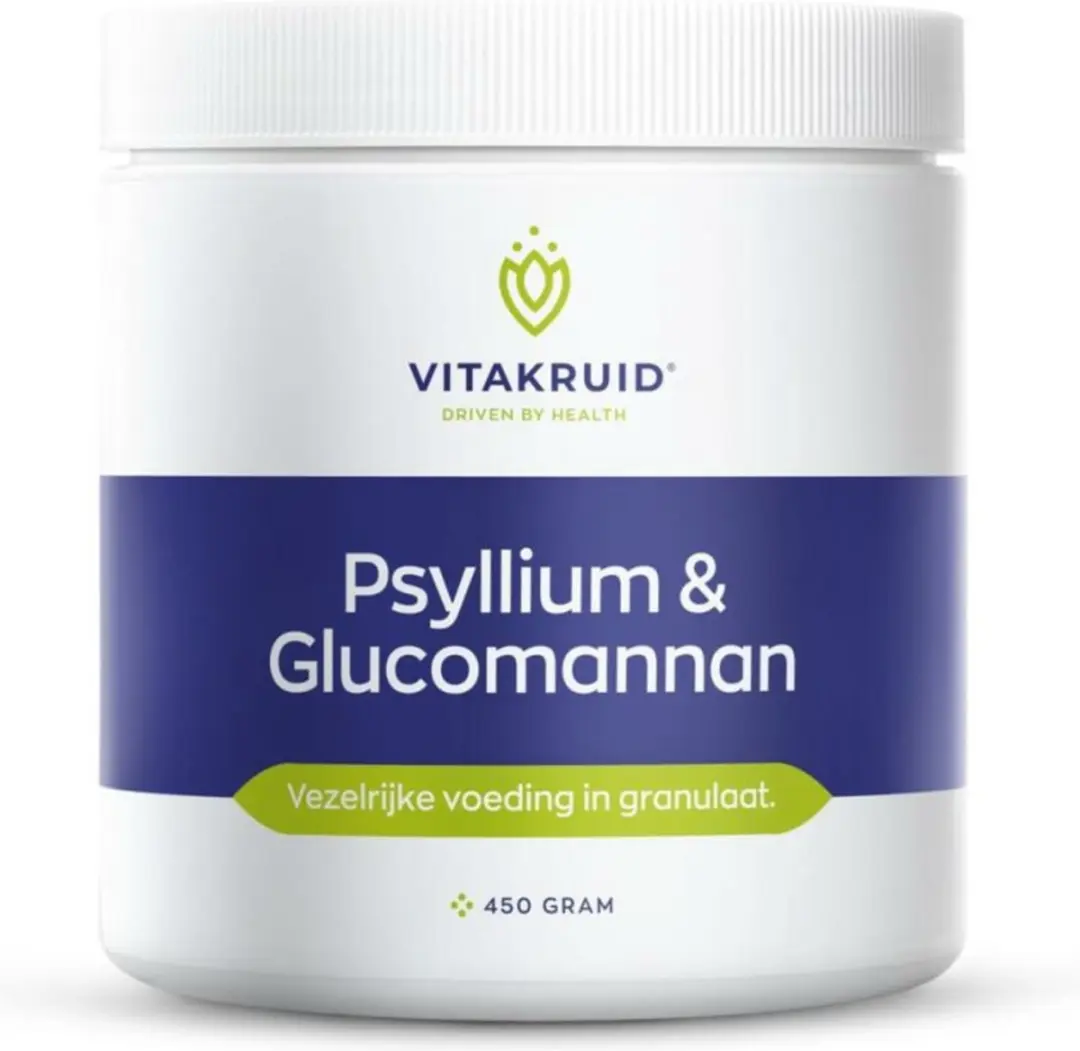 Vitakruid Psyllium Glucomann - 2x450g Voordeelverpakking