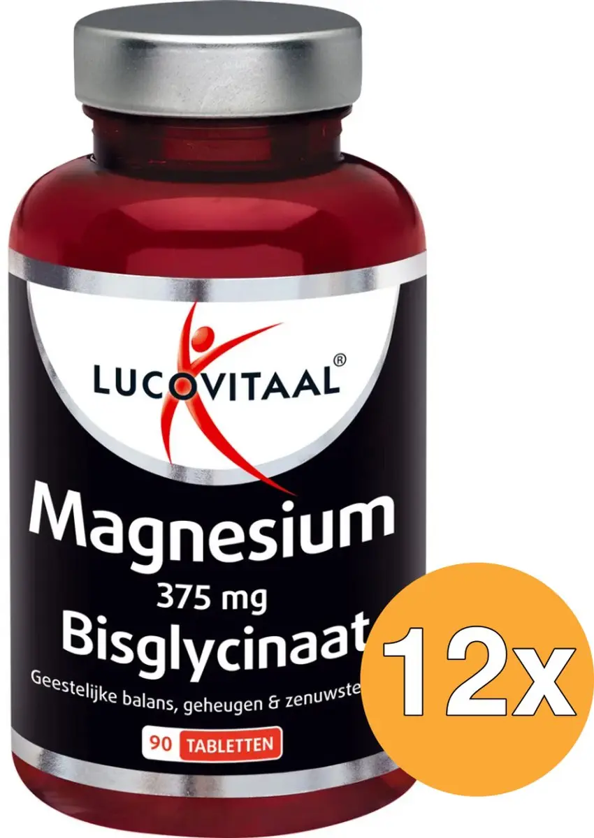 Lucovitaal Magnesium 375mg Bisglycinaat 1080 Tabletten
