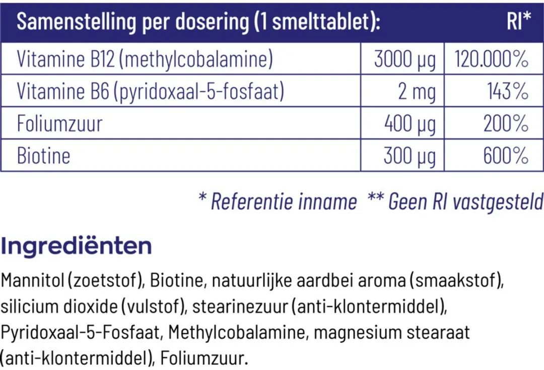 Vitakruid B12 Forte Plus met P-5-P - 2x60 Tabletten