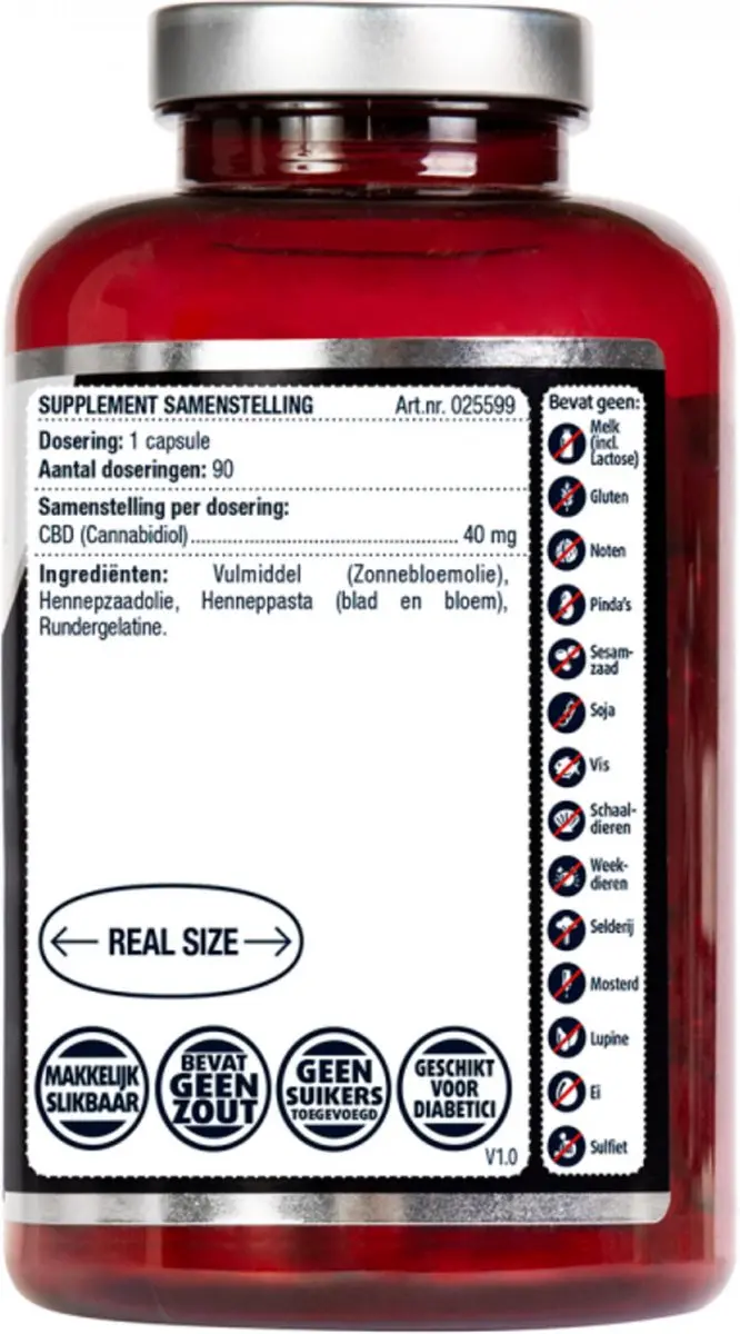 Lucovitaal CBD Cannabidiol 40mg - 90ml