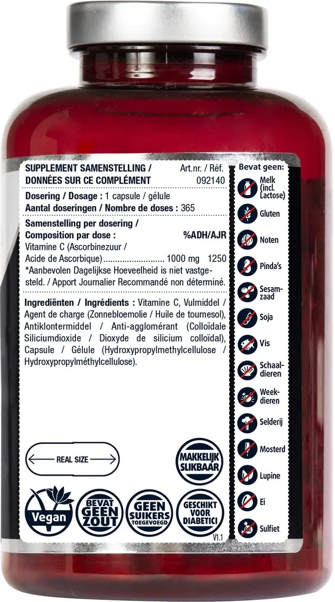 Lucovitaal Vitamine C1000 Vegan 365 Capsules