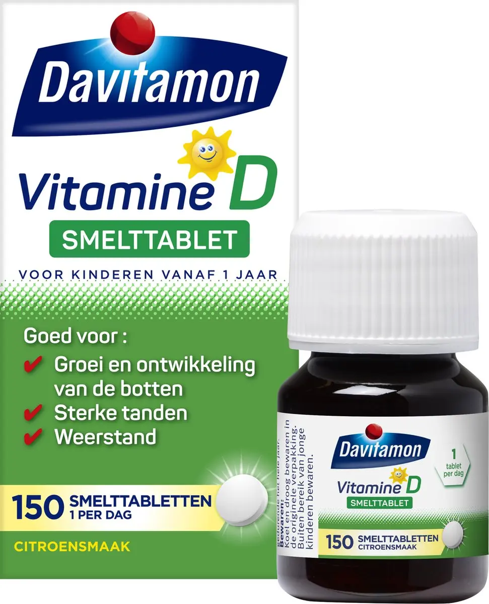 Davitamon Vitamine D Kinderen Smelttablet - 150 Stuks