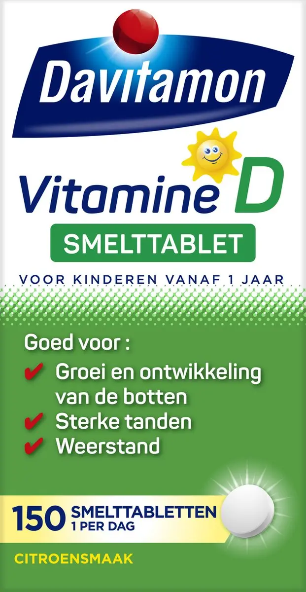 Davitamon Vitamine D Kinderen Smelttablet - 150 Stuks