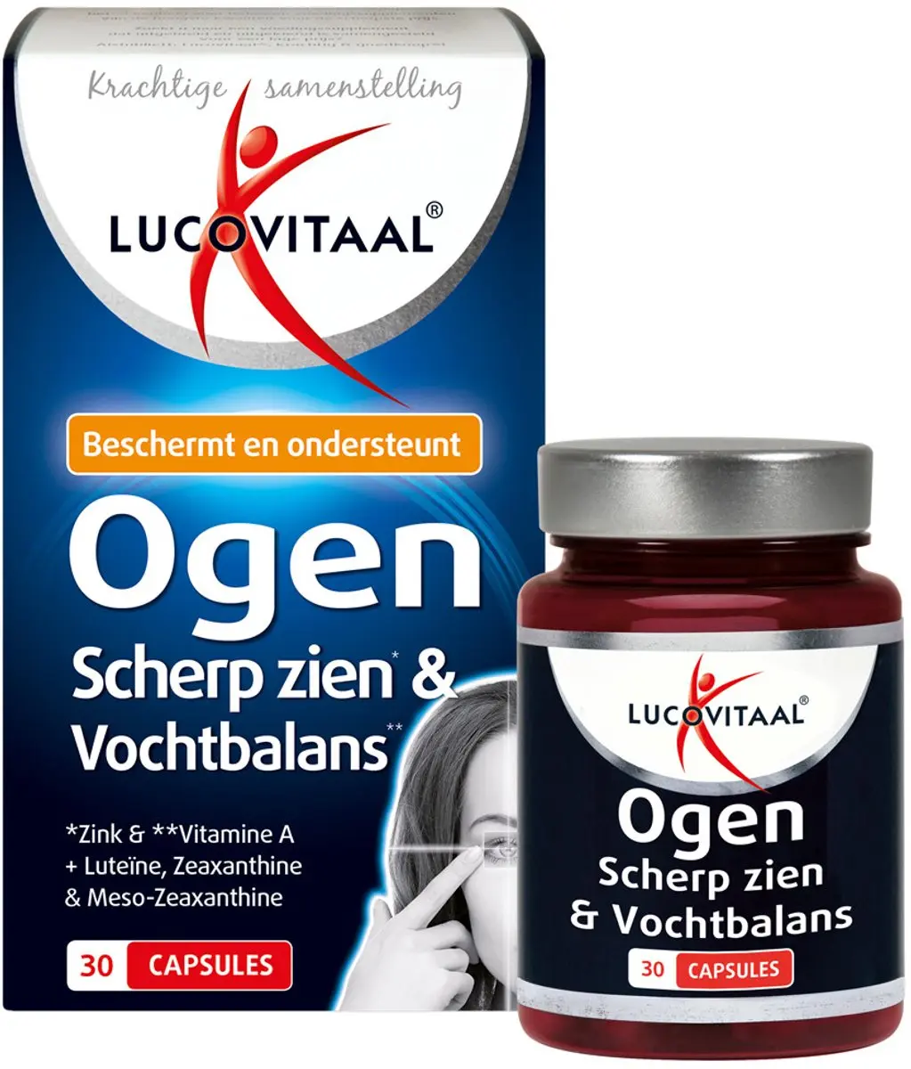Lucovitaal Ogen Scherp Zien & Vochtbalans - 90 Capsules