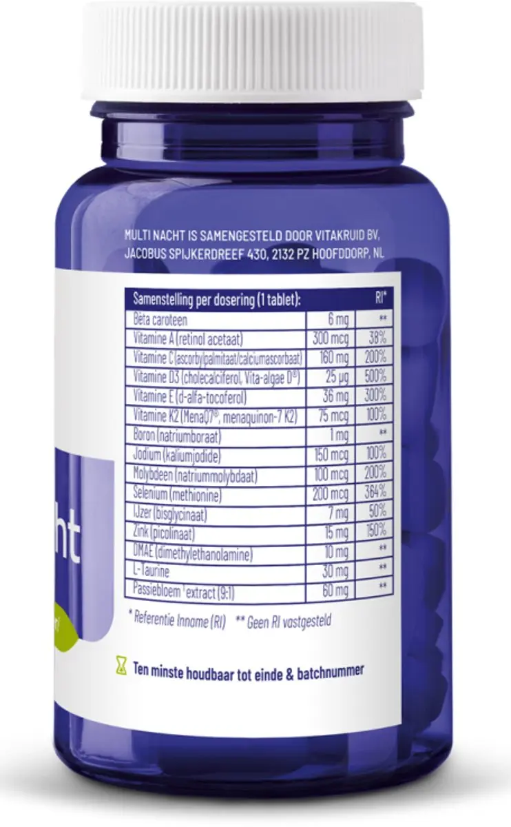Vitakruid Multi Nacht Voedingssupplement 90 Tabletten