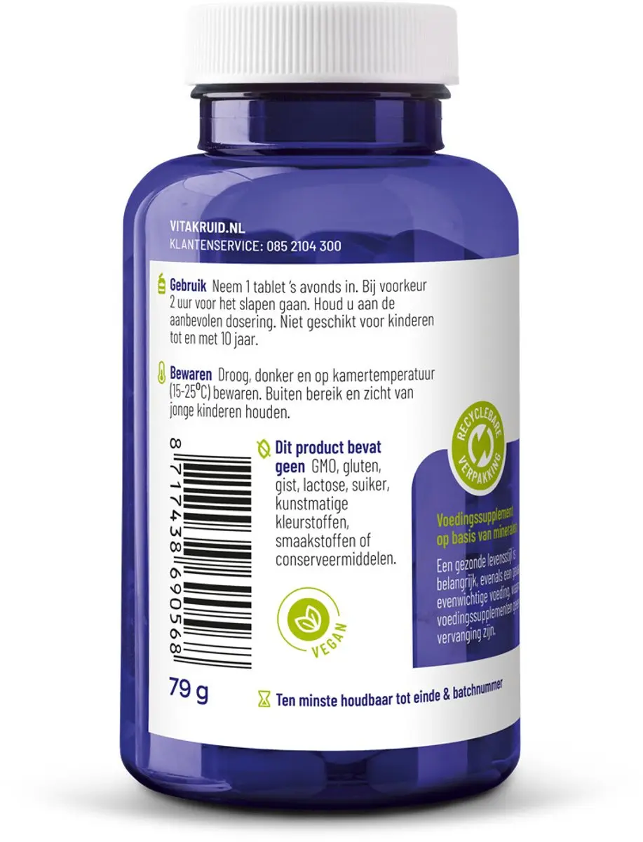 Vitakruid Multi Nacht Voedingssupplement 90 Tabletten - afbeelding 6 van 6