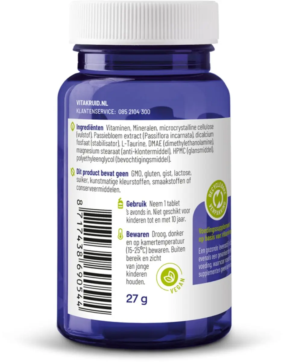 Vitakruid Multi Nacht Voedingssupplement 90 Tabletten
