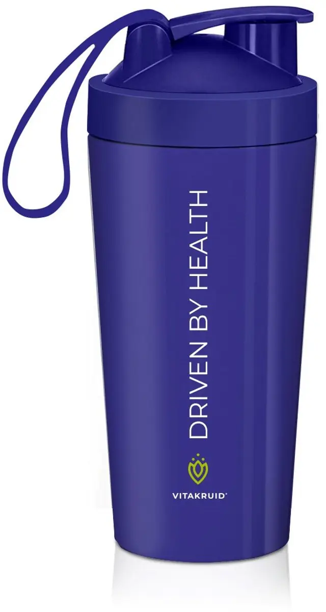 Vitakruid RVS Shakebeker 700ml - Blauw