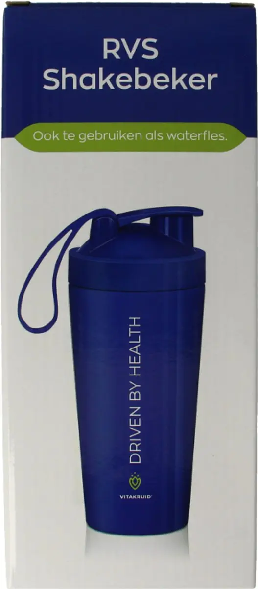 Vitakruid RVS Shakebeker 700ml - Blauw