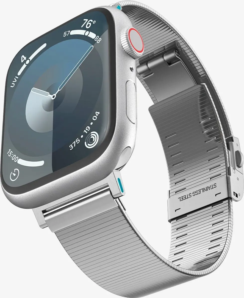 Spigen Sleek Link Apple Watch Band - Zilver