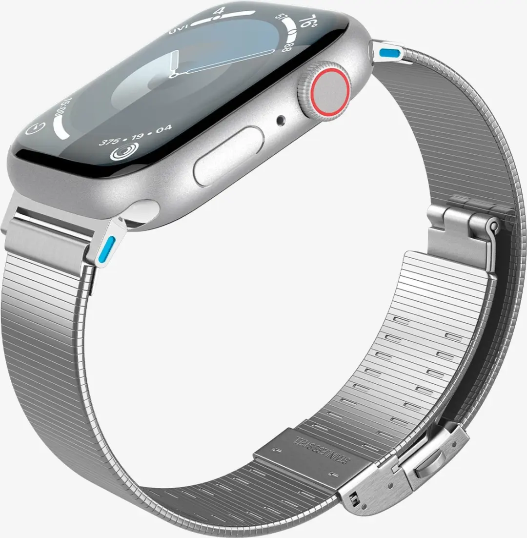 Spigen Sleek Link Apple Watch Band - Zilver