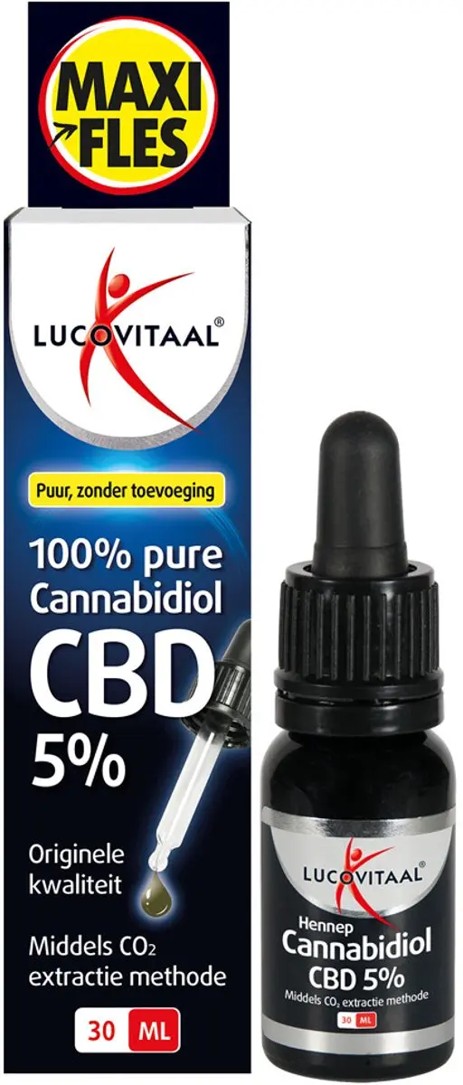 Lucovitaal CBD Olie 5% - 3x30ml Voordeelverpakking