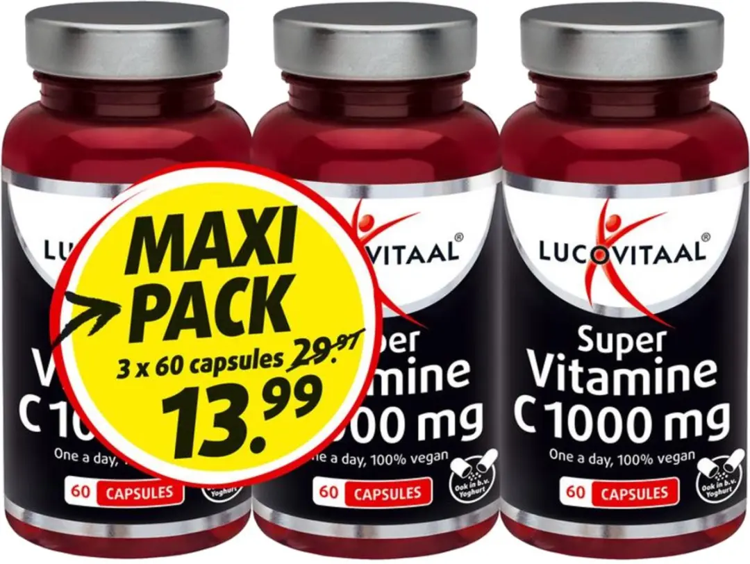 Lucovitaal Vitamine C 1000 3-pack - 180 Stuks