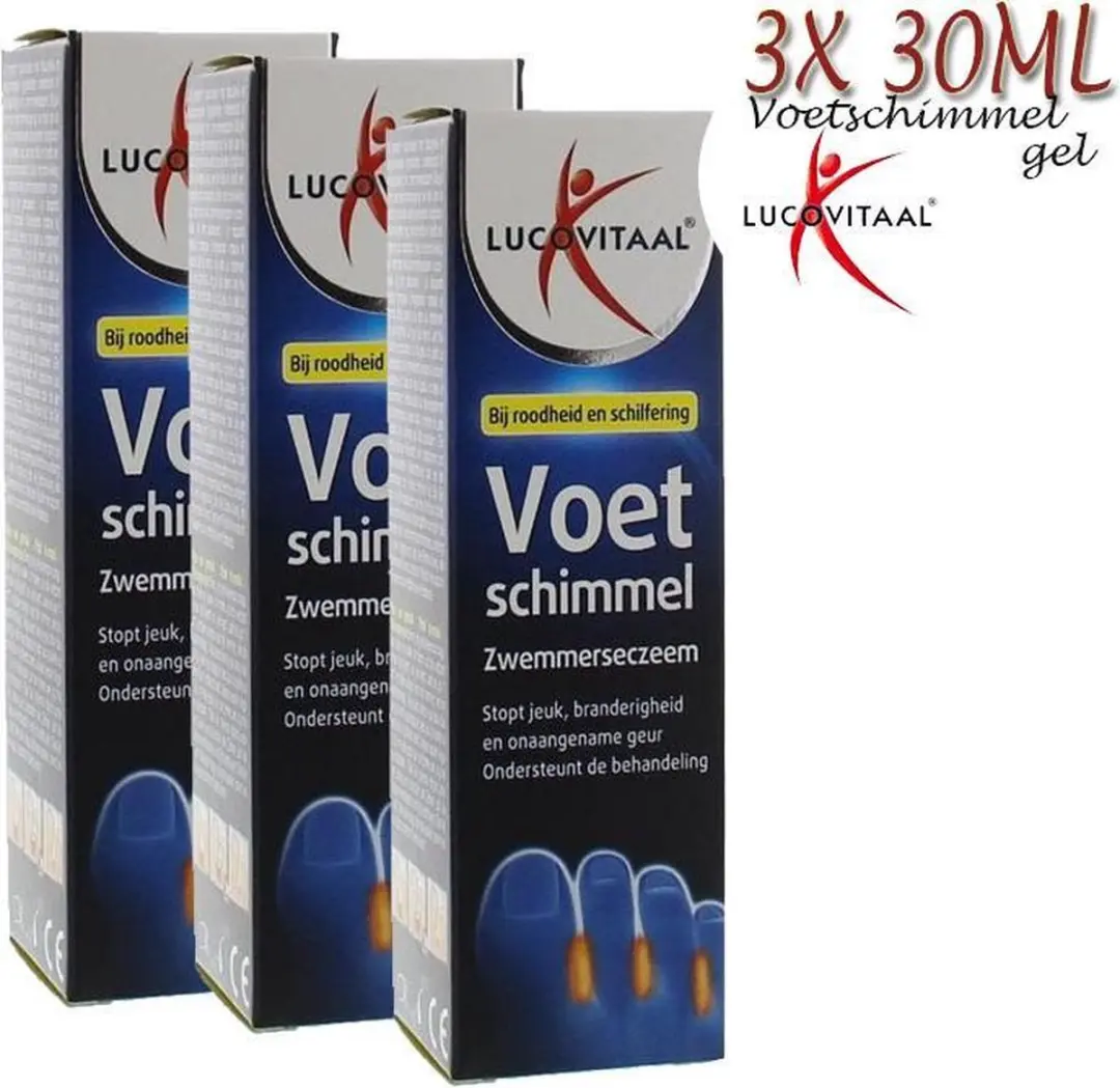 Lucovitaal Voetschimmel Zwemmerseczeem - 3 Stuks 30ml