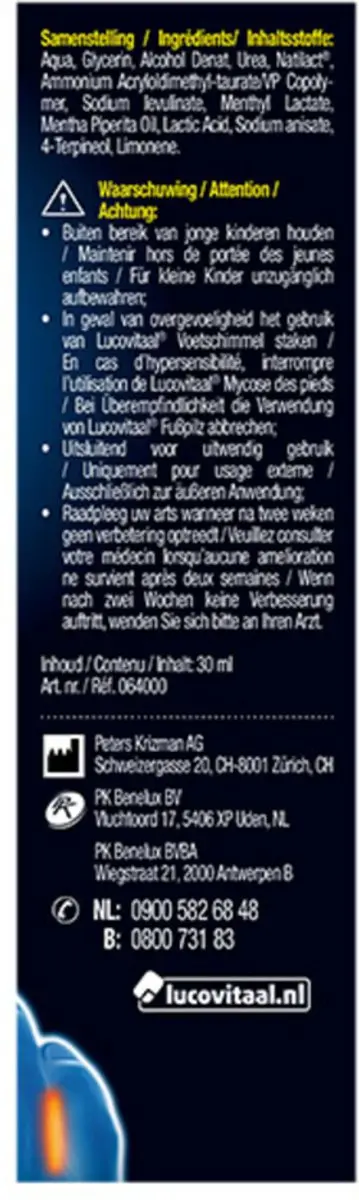 Lucovitaal Voetschimmel Zwemmerseczeem - 3 Stuks 30ml