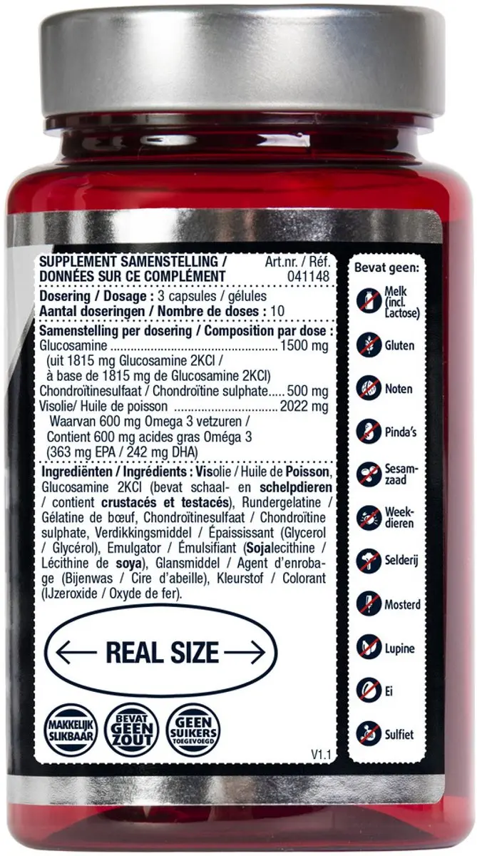 Lucovitaal Glucosamine Chondroïtine Visolie 30 Capsules