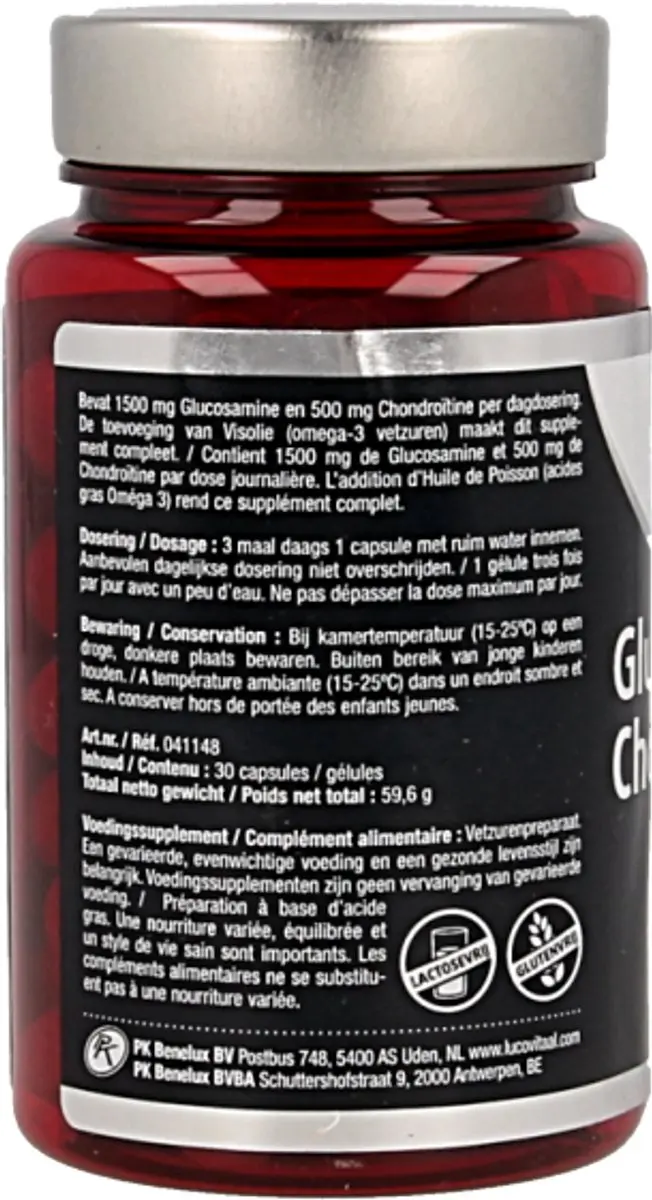 Lucovitaal Glucosamine Chondroïtine Visolie 30 Capsules