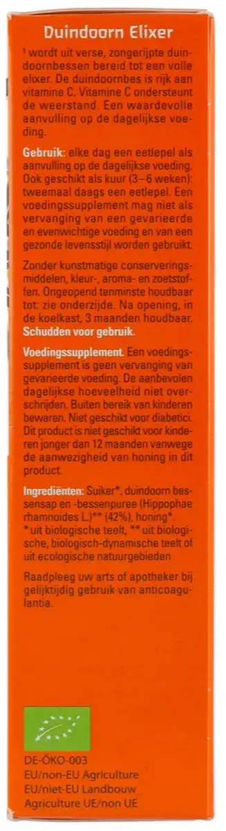 Weleda Duindoorn Elixer 200ml