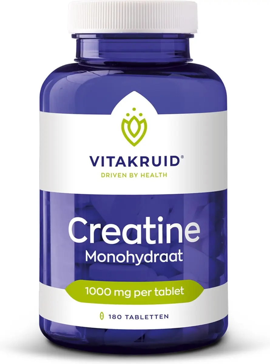 Vitakruid Creatine Monohydraat 1000mg - 180 Tabletten