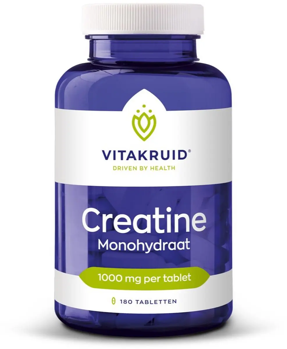 Vitakruid Creatine Monohydraat 1000mg - 180 Tabletten