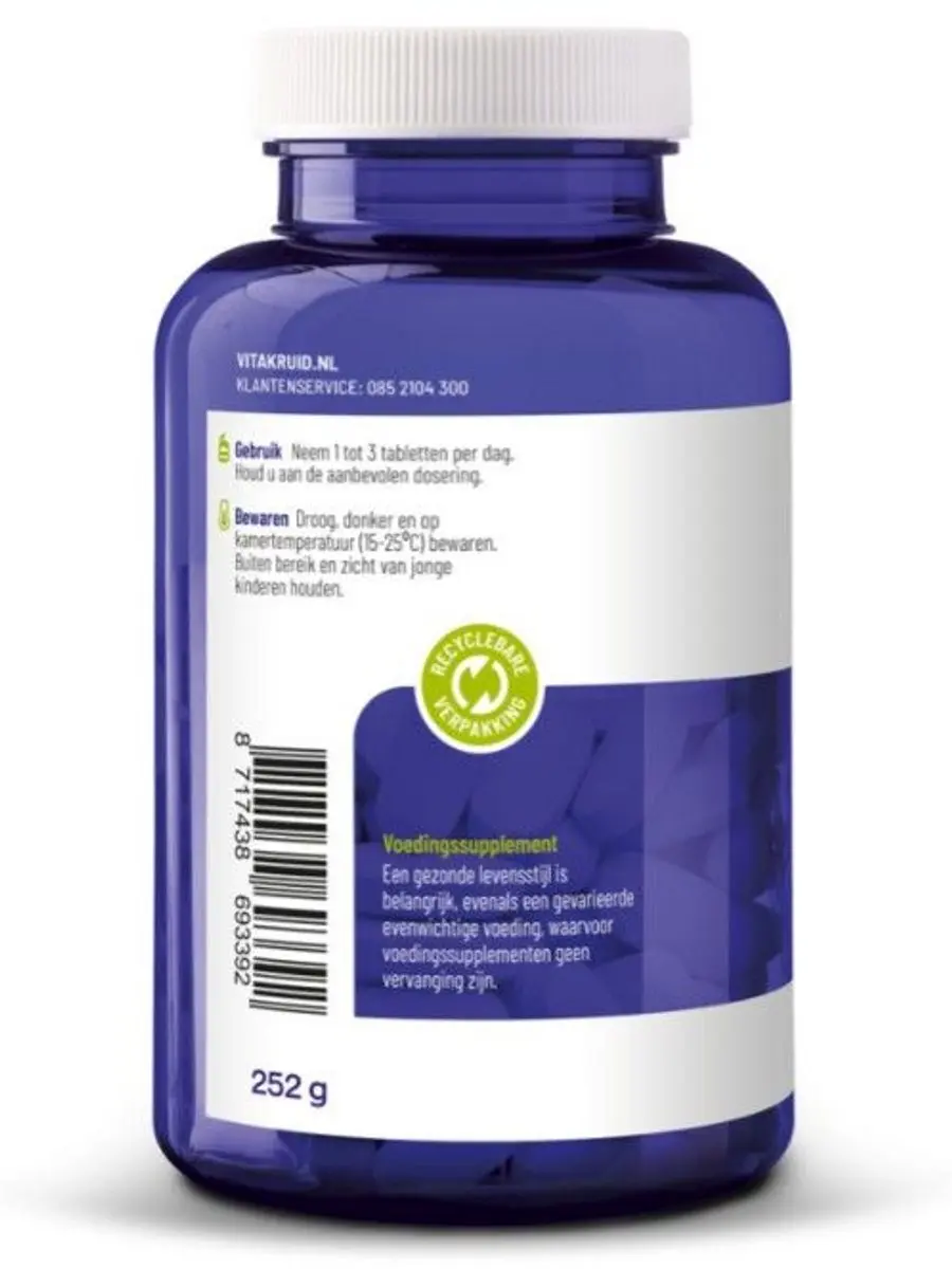 Vitakruid Creatine Monohydraat 1000mg - 180 Tabletten