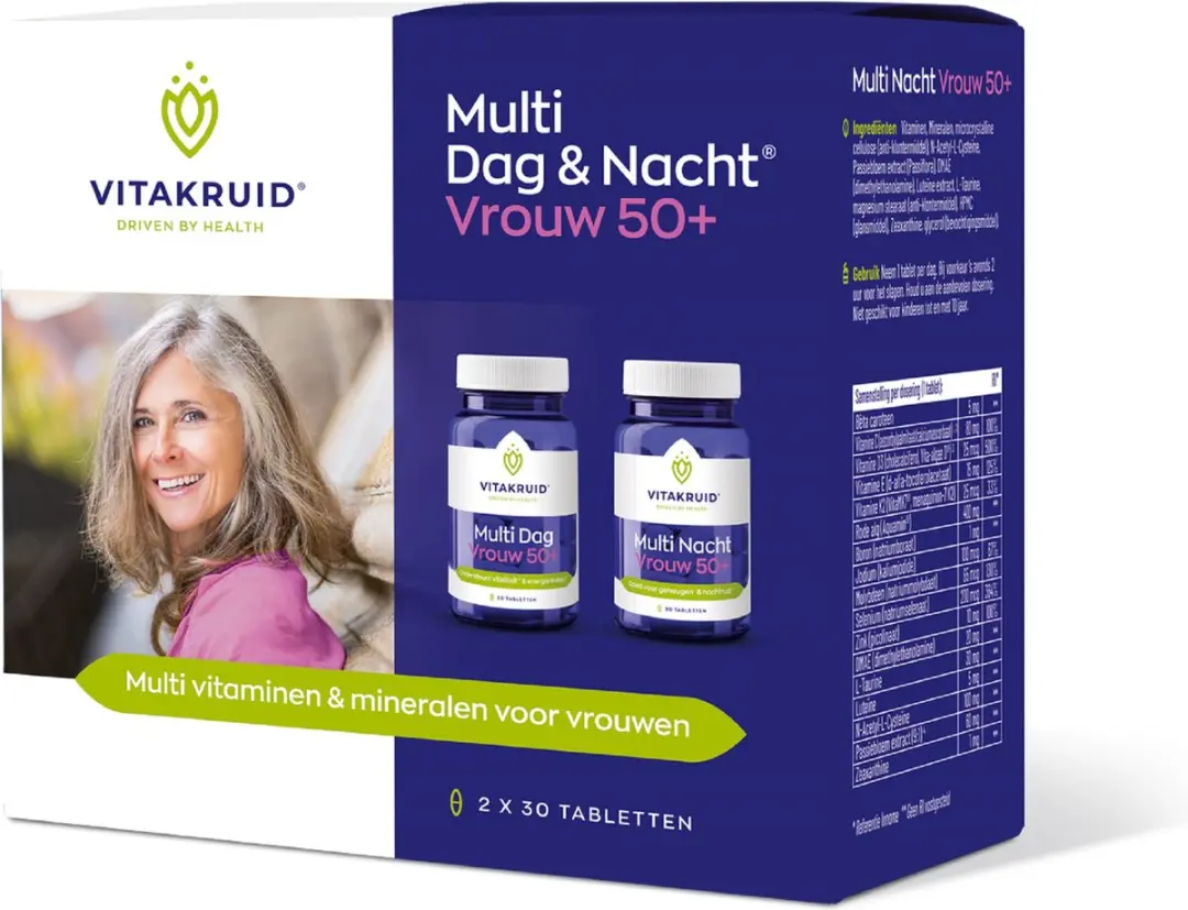 Vitakruid Multi Dag & Nacht Vrouw 50+