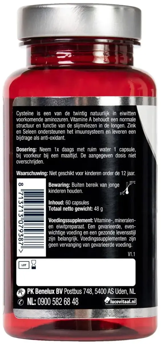 Lucovitaal Nac+ 60 Capsules