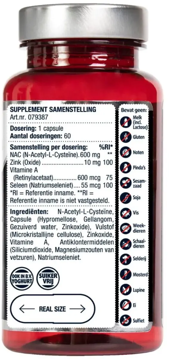 Lucovitaal Nac+ 60 Capsules