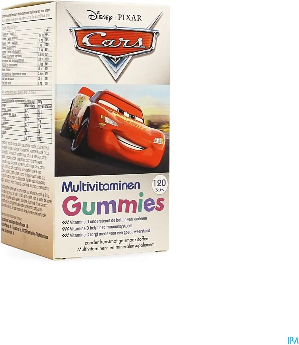 Disney Cars Kinder Multivitamine Gummies 120 Stuks