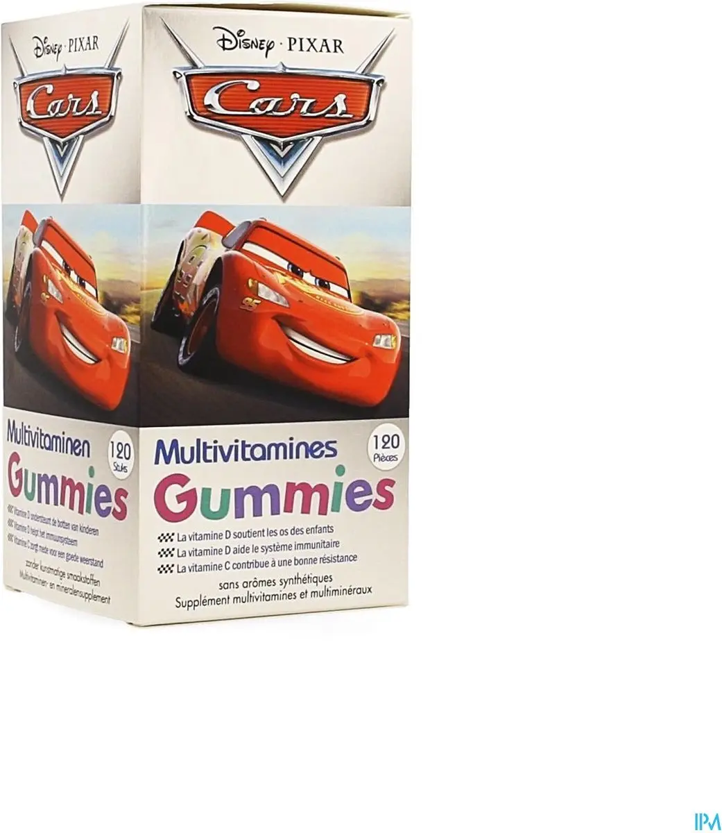 Disney Cars Kinder Multivitamine Gummies 120 Stuks