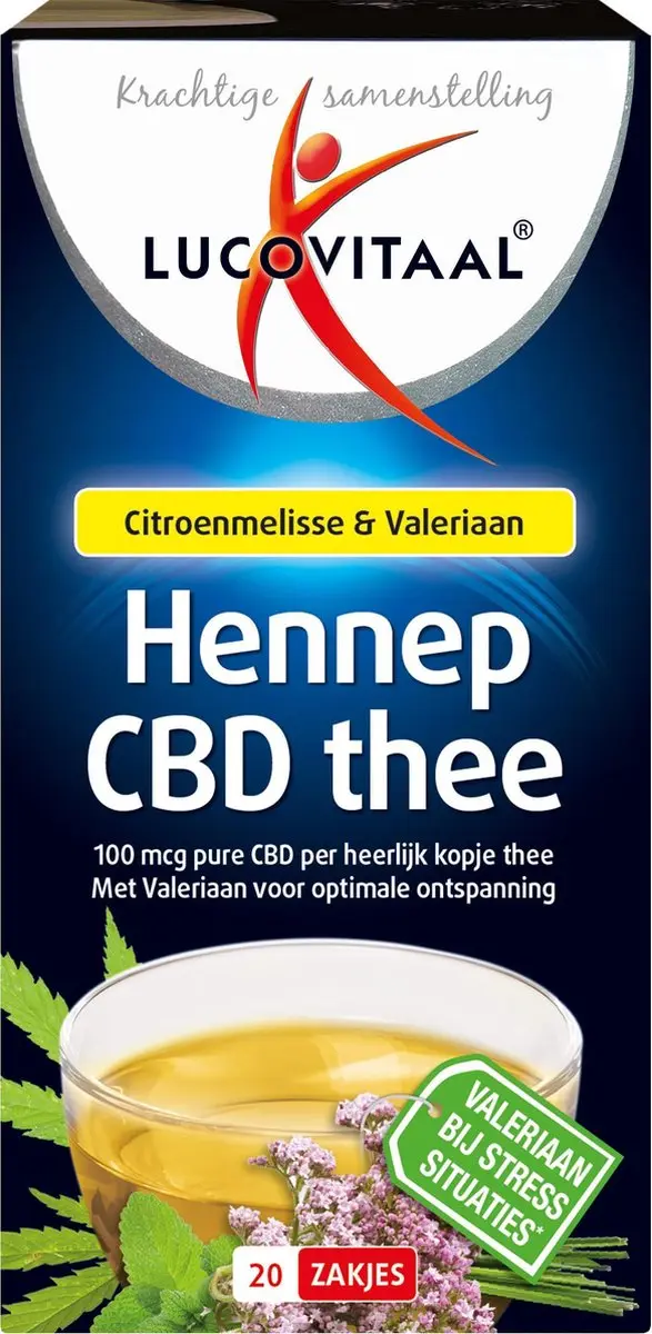 Lucovitaal Hennep CBD Thee 20 Zakjes