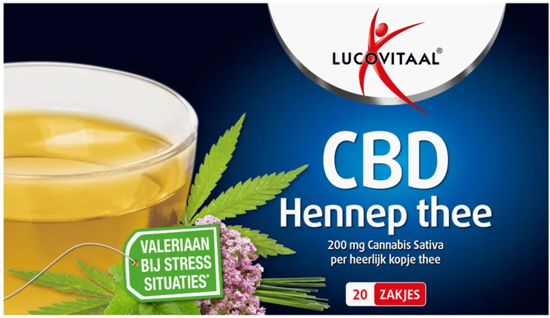Lucovitaal Hennep CBD Thee 20 Zakjes