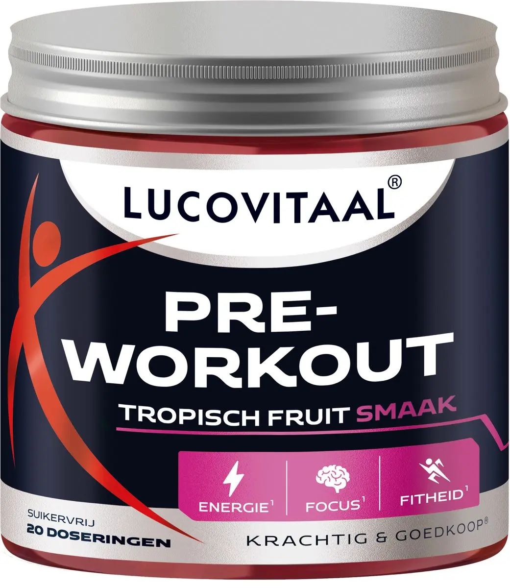Lucovitaal Pre-Workout Tropisch Fruit 200g