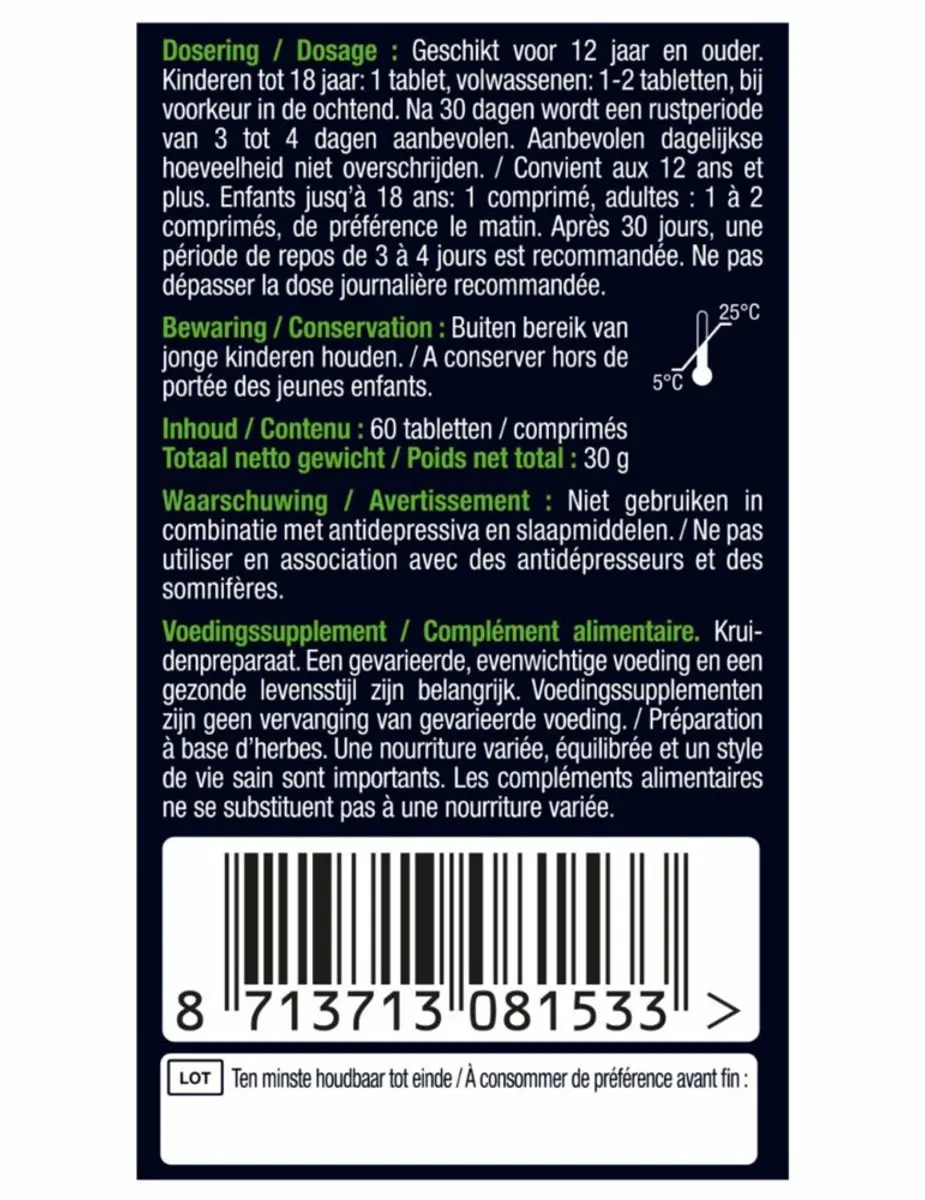 Lucovitaal Rhodiola Rosea 120 tabletten - 2x60