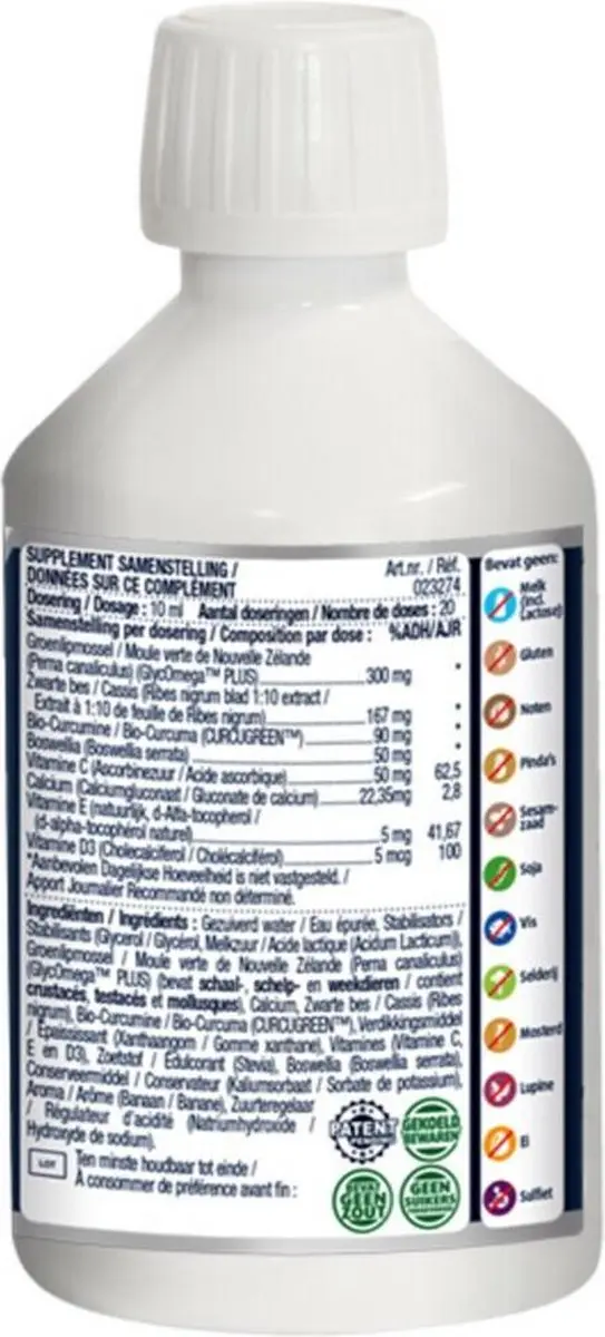 Lucovitaal Groenlipmossel Voedingssupplement 200ml