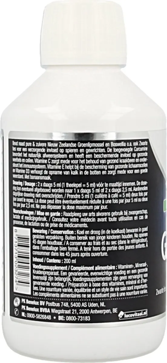 Lucovitaal Groenlipmossel Voedingssupplement 200ml