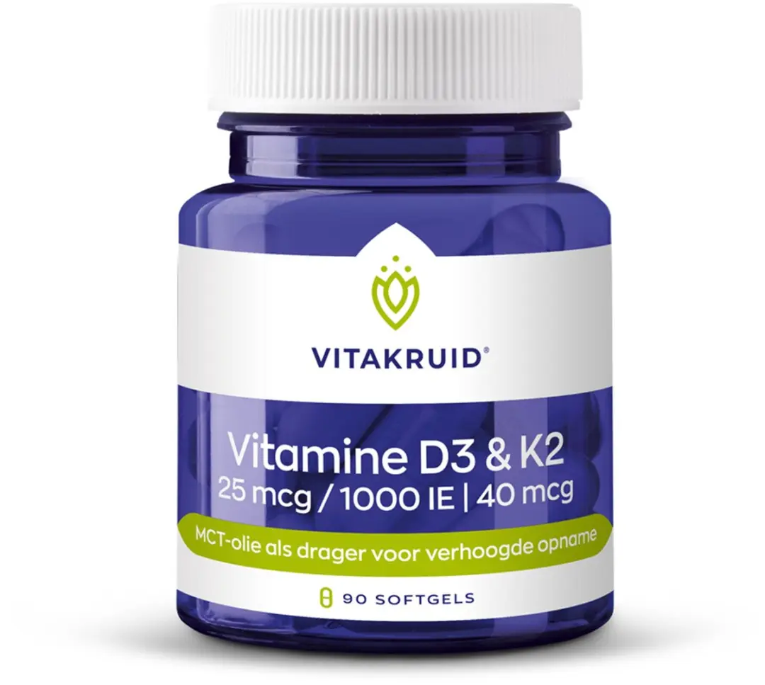 Vitakruid Vitamine D3 K2 90 Softgels