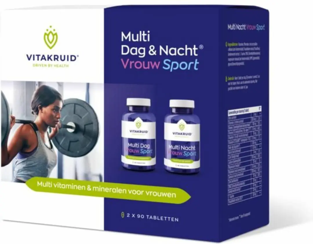 Vitakruid Vrouw Sport Multi Dag Nacht 360g