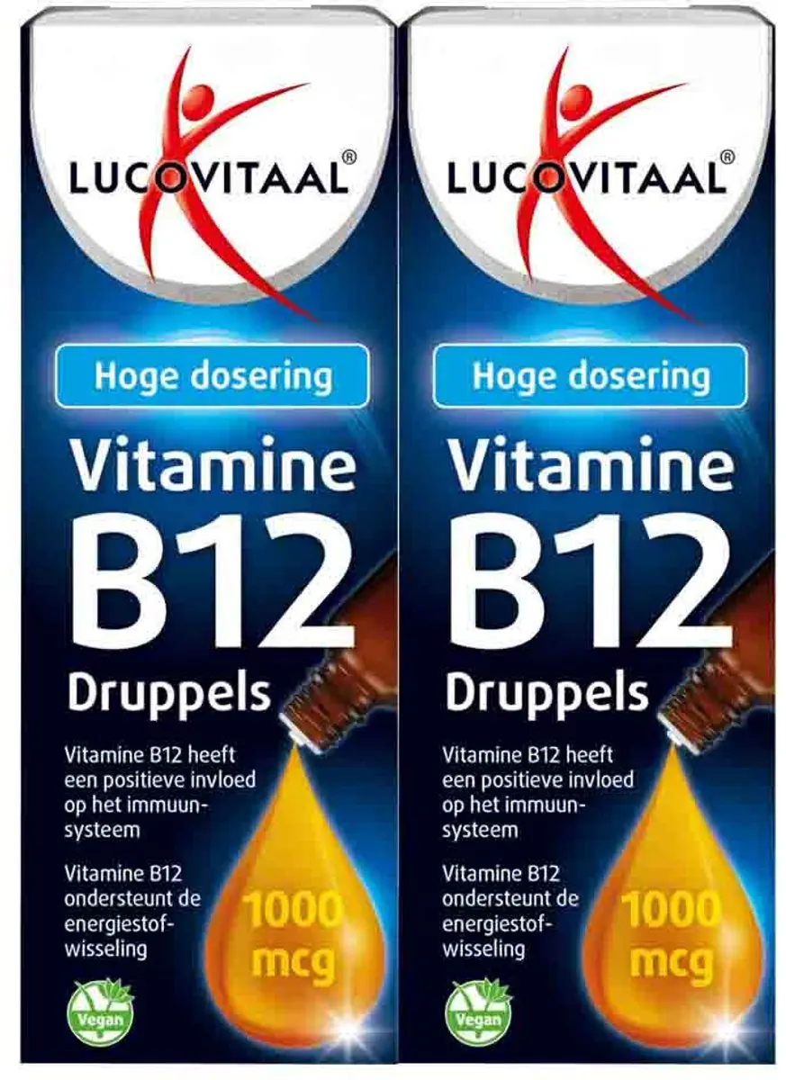Lucovitaal Vitamine B12 1000 mcg Druppels - 2x50ml