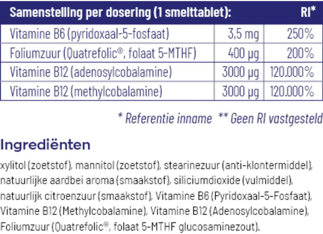 Vitakruid Combi 6000 Smelttabletten - 60 Stuks - afbeelding 6 van 6