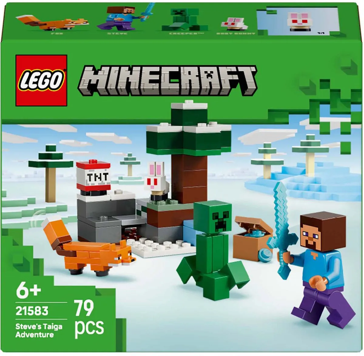 LEGO Minecraft Steve's Taiga-Avontuur 21583 Bouwpakket