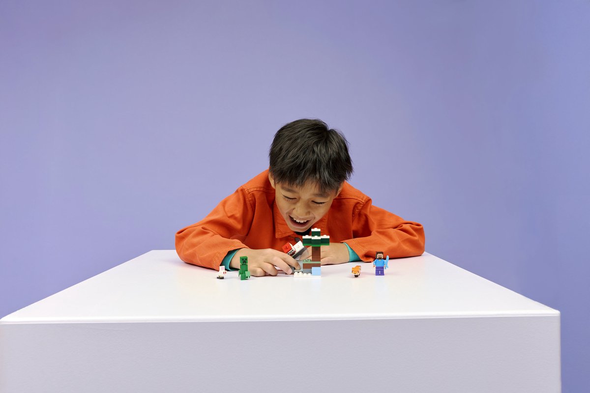 LEGO Minecraft Steve's Taiga-Avontuur Videogame Bouwpakket voor Kinderen - 21583