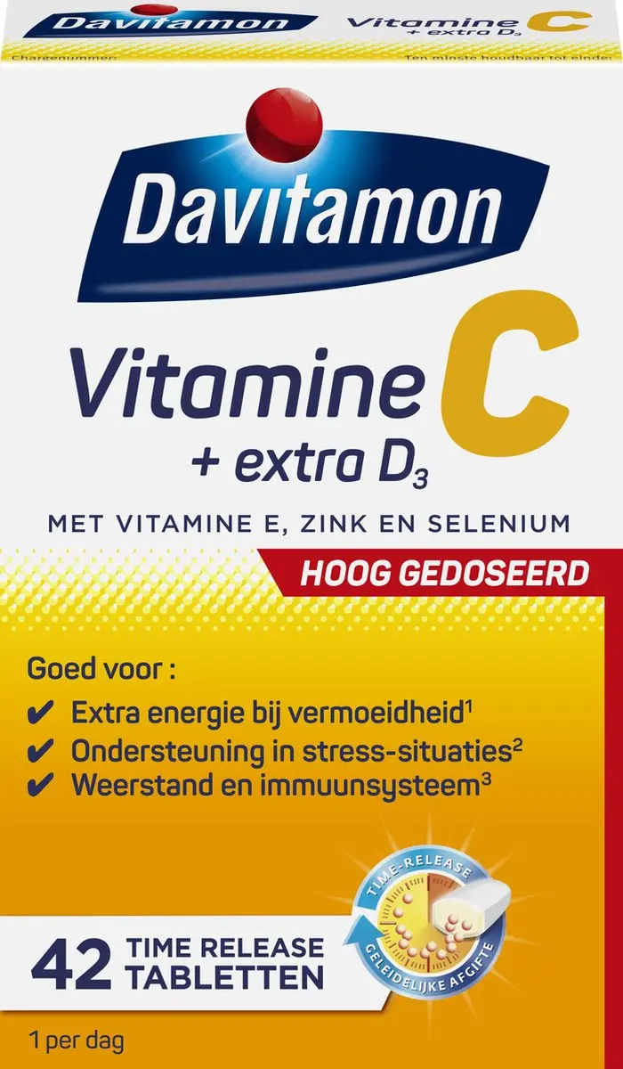 Davitamon Vitamine C Forte + D3 Time-Release 42 Tabletten