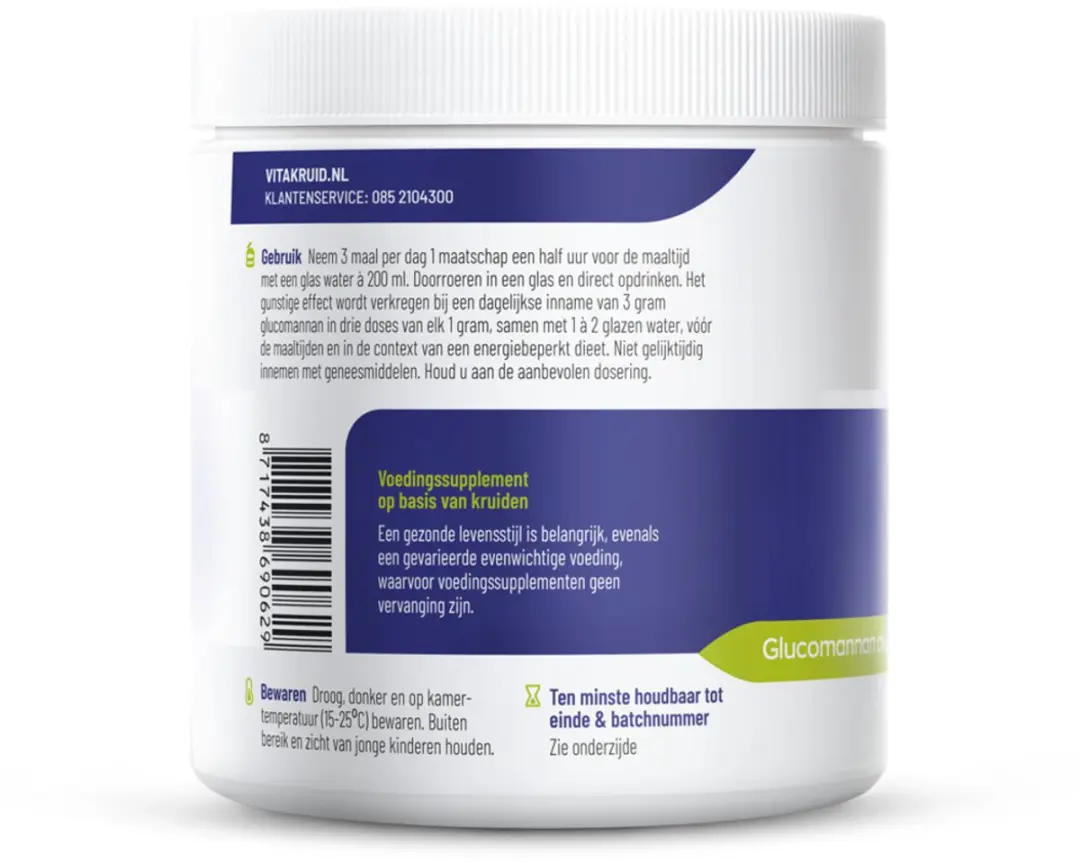 Vitakruid Psyllium & Glucomannan 450g