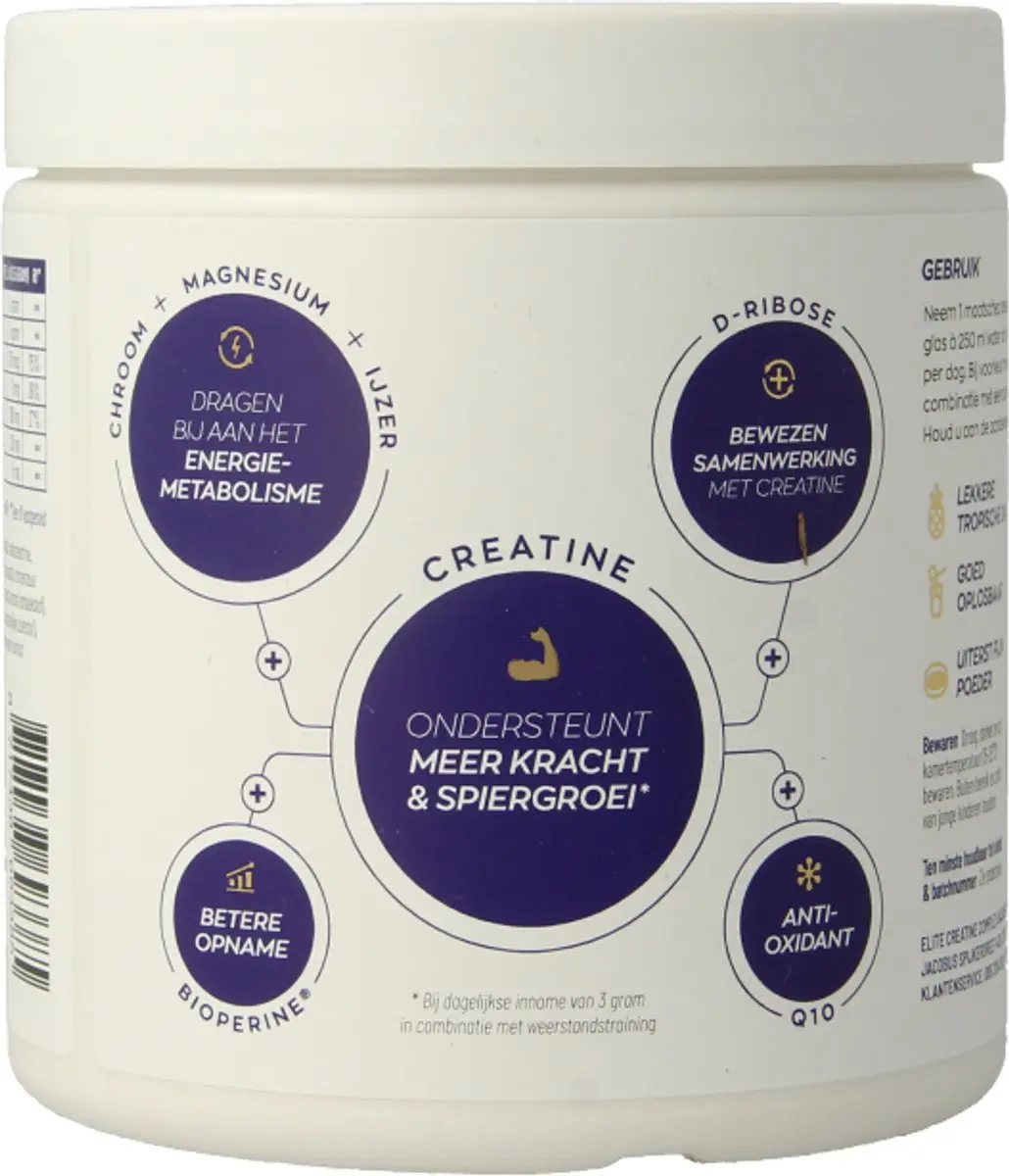 Vitakruid Elite Creatine Complex D-Ribose Q10 Magnesium 315g