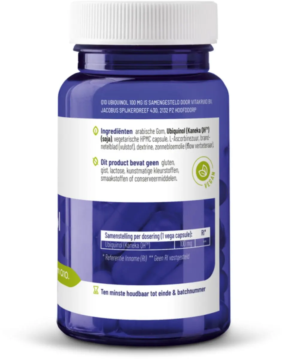 Vitakruid Q10 Ubiquinol 100mg - 120 Vegancapsules