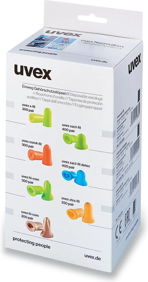 Uvex x-fit Navulzak Geel - 300 Paar