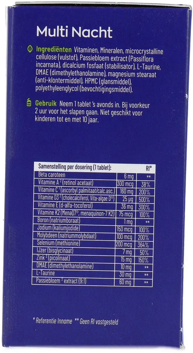 Vitakruid Multi Dag & Nacht 60 Tabletten