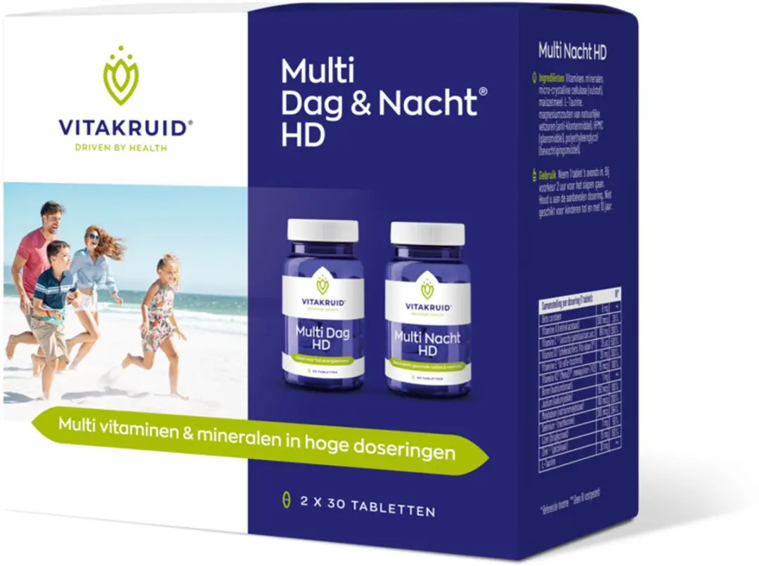 Vitakruid Multi Dag & Nacht 60 Tabletten